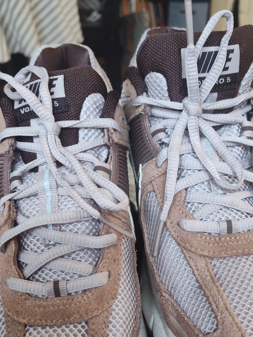 Nike Men’s Volta 5 Sneakers in Brown and Light Gray
